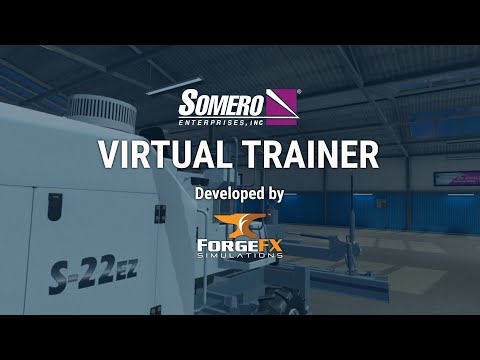 Somero Enterprises, Inc. Laser Screed® Virtual Training Simulator, powered by ForgeFX Simulations™